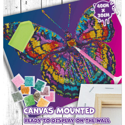 Splat Planet A3 Diamond Painting Kit: Butterfly image number 3