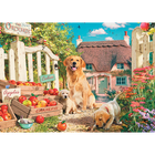 Dogs at the Cottage 500 Piece Jigsaw Puzzle image number 2