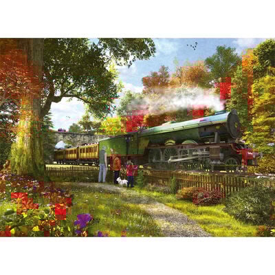 Steam Train 500 Piece Jigsaw Puzzle image number 2