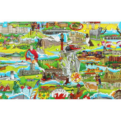 The Wales 1000 Piece Family Jigsaw Puzzle image number 2