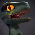 Jurassic World Trigger Chomper Velociraptor Blue image number 3