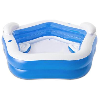 Bestway Inflatable 2 Seat Family Fun Lounge Pool image number 1