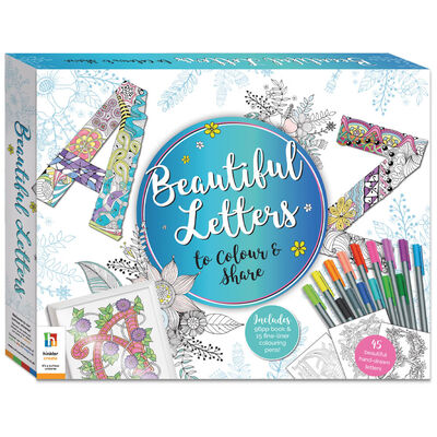 Beautiful Letters Colouring Set image number 1