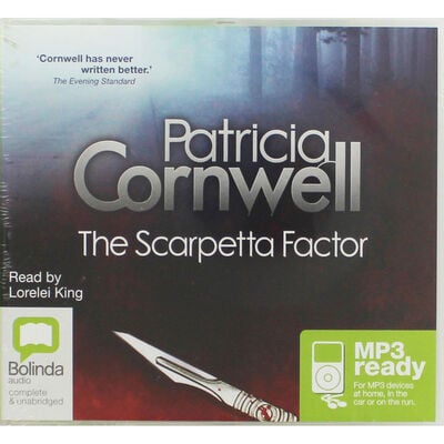 The Scarpetta Factor: MP3 CD image number 1