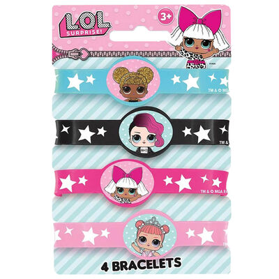 LOL Surprise Silicone Bracelets: Pack of 4 image number 1