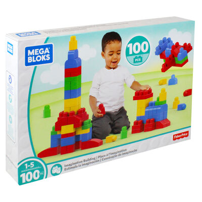 Mega Bloks 100 Piece Building Blocks Set image number 1