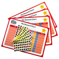 PlayWorks Sticker Reward Charts: Pack of 4
