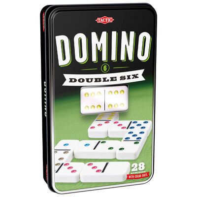 Double 6 Dominos in a Tin image number 1