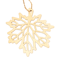 Hanging Wooden Leaves: Pack of 4