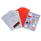 Colour Your Own Christmas Cards: Pack of 6 image number 1