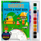 Diggers Poster & Paint Book image number 1