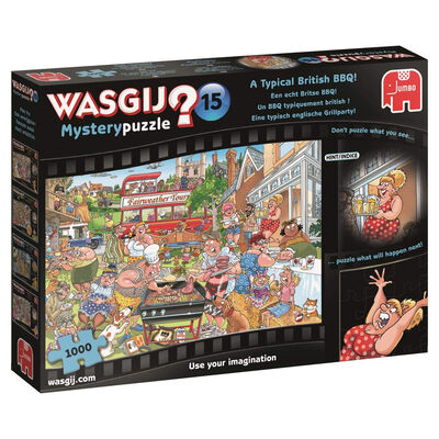 Wasgij Mystery 15 A Typical British BBQ 1000 Piece Jigsaw Puzzle image number 1