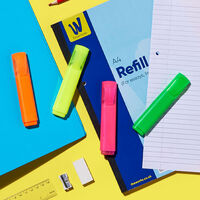 Works Essentials Highlighter Pens: Pack of 4