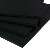 A4 Black Foamboard Sheets: Pack of 5