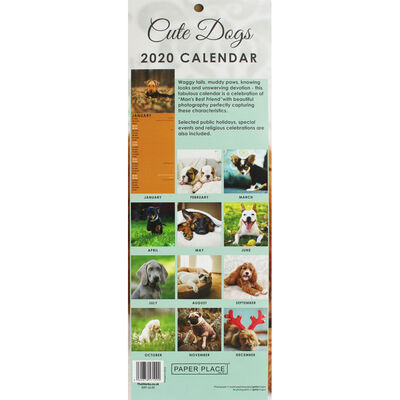 Cute Dogs Slim 2020 Calendar And Diary Set image number 2