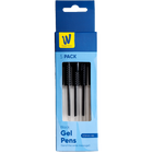 Works Essentials Black Gel Pens: Pack of 5 image number 1