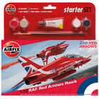 Airfix RAF Red Arrows Hawk 1:72 Scale Model Starter Set image number 1