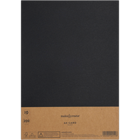 A4 Black Card: Pack of 10