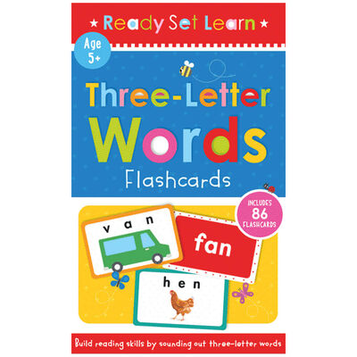 Ready Set Learn: Three Letter Words Flashcards image number 1
