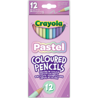 Crayola Pastel Colouring Pencils: Pack of 12
