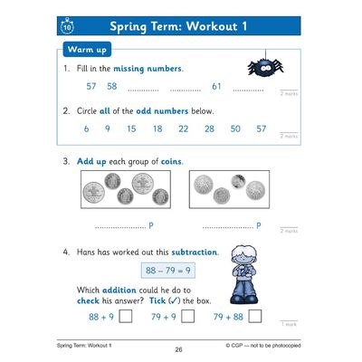 KS1 Maths 10-Minute Weekly Workouts: Year 2 image number 2