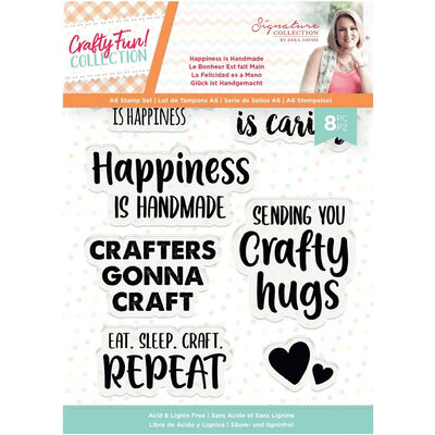 Sara Signature A6 Acrylic Stamp - Happiness is Handmade image number 1