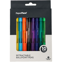 Paper Place Rainbow Ballpoint Pens: Pack of 10