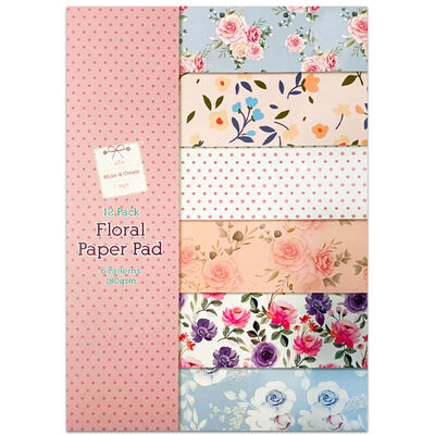 Floral Paper Pad: Pack of 12 image number 1