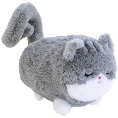 PlayWorks Hugs & Snugs Furry Grey Cat image number 2