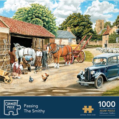 Passing The Smithy 1000 Piece Jigsaw Puzzle image number 1