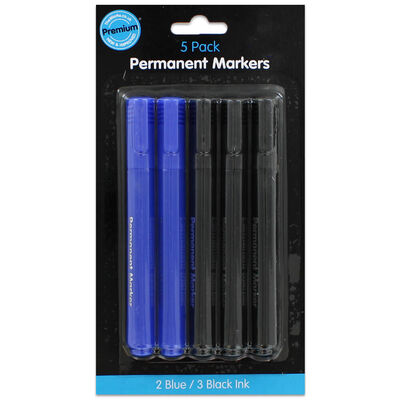 Permanent Markers: Pack of 5 From 2.00 GBP | The Works