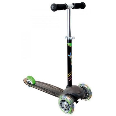 Black Neon Muuwmi Kids 3 Wheel Scooter image number 3