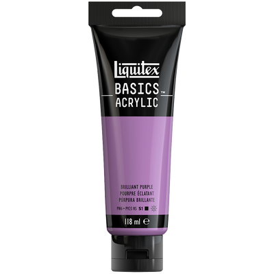 Liquitex Basics Acrylic Brilliant Purple: 118ml image number 1