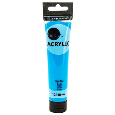 Daler Rowney Simply Acrylic Paint Light Blue 75ml image number 1