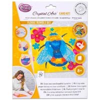 Crystal Art Card Kit: Floral Bumble Bee