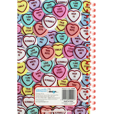A5 Wiro Swizzels Love Hearts Lined Notebook image number 3