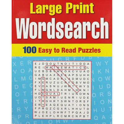 Large Print Wordsearch: 100 Puzzles image number 1
