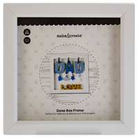 White Deep Box Frame: 16 x 16cm