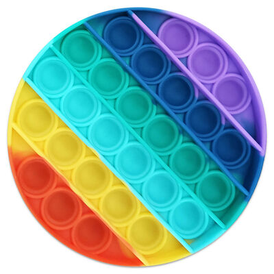 Pop ‘N’ Flip Bubble Popping Fidget Game: Rainbow Circle image number 4