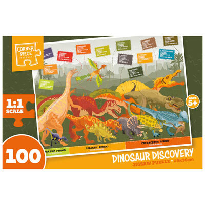 Dino Discovery 100 Piece Jigsaw Puzzle image number 1