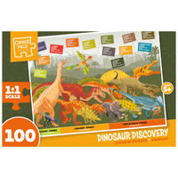 Dino Discovery 100 Piece Jigsaw Puzzle