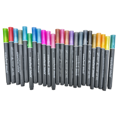 Crawford & Black 24 Metallic Outline Markers image number 2