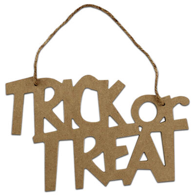 Halloween Trick or Treat Hanging Sign image number 1