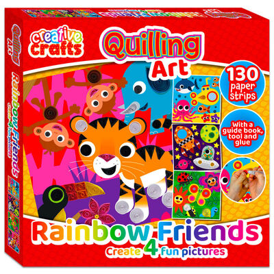 Quilling Art Rainbow Friends: Creative Crafts image number 1