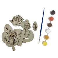 Paint Your Own Wooden Woodland Scene