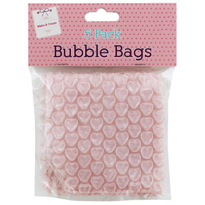 Pink Bubble Bags: Pack of 5 image number 1