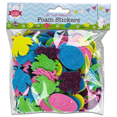Easter Self-Adhesive Foam Stickers: Pack of 150 image number 1