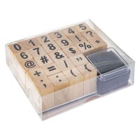 27 Piece Wooden Stamp Set: Assorted