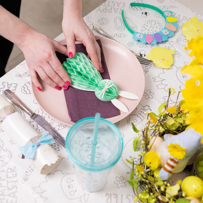 Make Your Own Easter Honeycomb Bunny Decorations: Pack of 2 image number 2