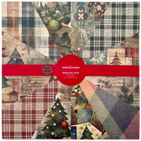 Christmas Tartan Design Pad: 12 x 12 Inches